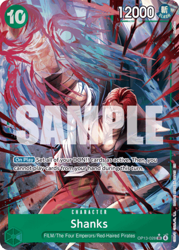 Shanks OP13-028 - Carrying On His Will - Alternate Art Super Rare