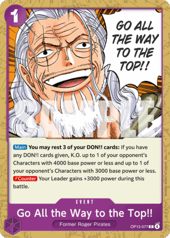 Go All the Way to the Top!! OP13-077 - Carrying On His Will - Common