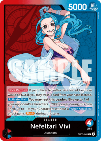 Nefeltari Vivi EB03-001 - One Piece Heroines Edition - Leader