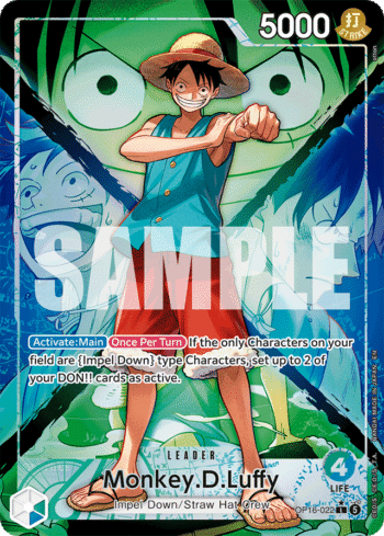 Monkey.D.Luffy OP16-022 - The Time of Battle - Alternate Art Leader