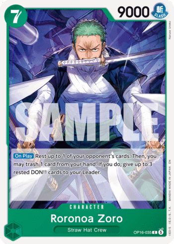 Roronoa Zoro OP16-035 - The Time of Battle - Common