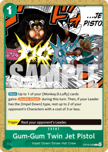 Gum-Gum Twin Jet Pistol OP16-039 - The Time of Battle - Common