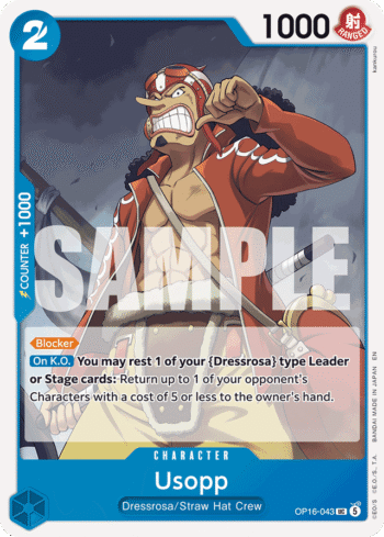 Usopp OP16-043 - The Time of Battle - Uncommon