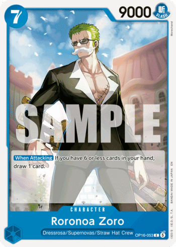 Roronoa Zoro OP16-053 - The Time of Battle - Common