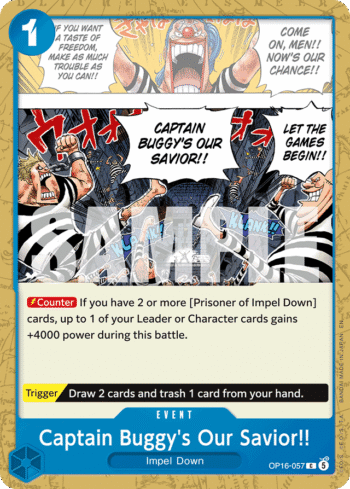 Captain Buggy's Our Savior!! OP16-057 - The Time of Battle - Common