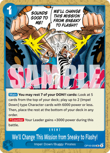 We'll Change This Mission from Sneaky to Flashy! OP16-059 - The Time of Battle - Uncommon