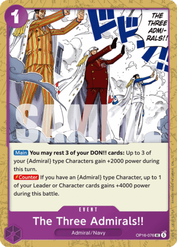 The Three Admirals!! OP16-076 - The Time of Battle - Uncommon