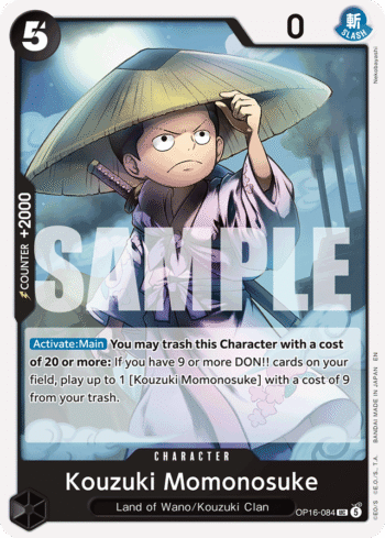 Kouzuki Momonosuke OP16-084 - The Time of Battle - Uncommon
