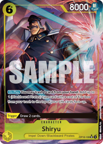 Shiryu OP16-108 - The Time of Battle - Alternate Art Super Rare