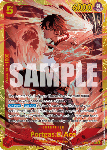 Portgas.D.Ace OP16-118 - The Time of Battle - Secret Rare