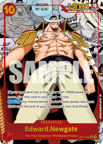 Edward.Newgate OP17-005 - The World's Strongest Warriors - Manga Alternate Art Super Rare