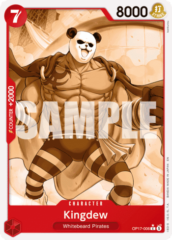 Kingdew (Pandaman Art) OP17-006 - The World's Strongest Warriors - Common