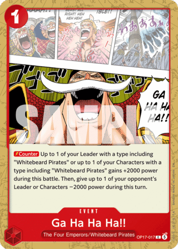 Ga Ha Ha Ha!! OP17-017 - The World's Strongest Warriors - Common