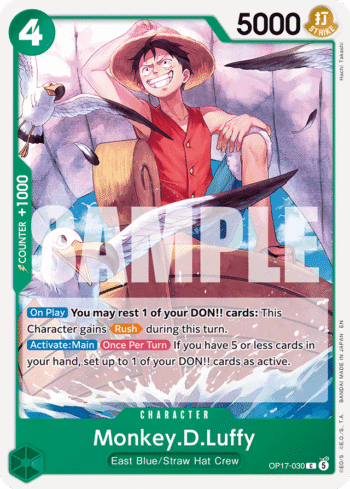 Monkey.D.Luffy OP17-030 - The World's Strongest Warriors - Common