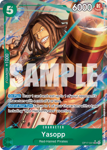 Yasopp OP17-031 - The World's Strongest Warriors - Alternate Art Super Rare
