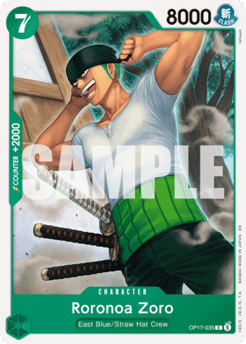 Roronoa Zoro OP17-035 - The World's Strongest Warriors - Common
