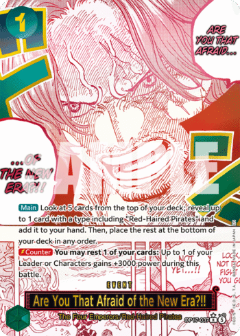 Are You That Afraid of the New Era?!! OP17-037 - The World's Strongest Warriors - Alternate Art Rare
