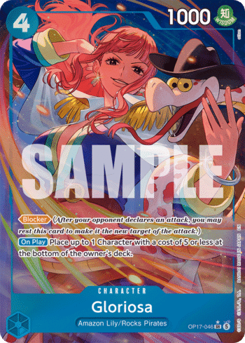 Gloriosa OP17-046 - The World's Strongest Warriors - Alternate Art Super Rare