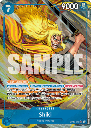 Shiki OP17-048 - The World's Strongest Warriors - Alternate Art Super Rare