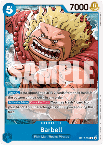 Barbell OP17-053 - The World's Strongest Warriors - Common