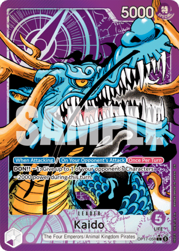 Kaido OP17-058 - The World's Strongest Warriors - Alternate Art Leader