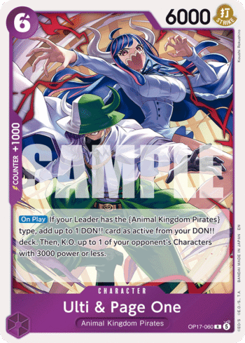 Ulti & Page One OP17-060 - The World's Strongest Warriors - Rare