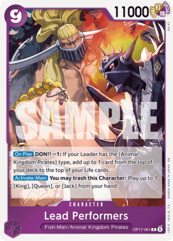 Lead Performers OP17-061 - The World's Strongest Warriors - Rare