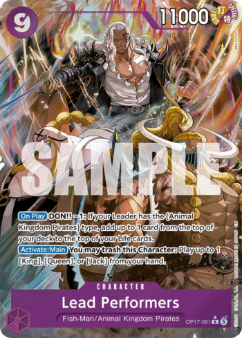 Lead Performers OP17-061 - The World's Strongest Warriors - Alternate Art Rare