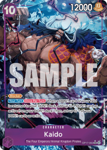 Kaido OP17-062 - The World's Strongest Warriors - Alternate Art Super Rare