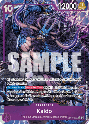 Kaido OP17-063 - The World's Strongest Warriors - Alternate Art Super Rare