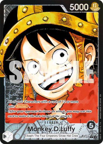 Monkey.D.Luffy OP17-079 - The World's Strongest Warriors - Alternate Art Leader