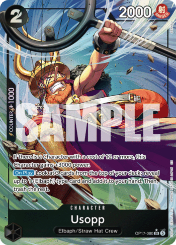Usopp OP17-080 - The World's Strongest Warriors - Alternate Art Super Rare