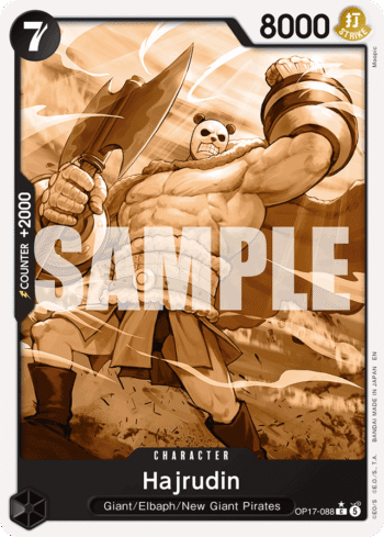 Hajrudin (Pandaman Art) OP17-088 - The World's Strongest Warriors - Common