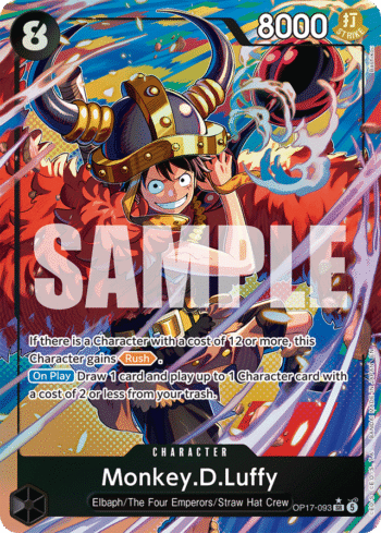 Monkey.D.Luffy OP17-093 - The World's Strongest Warriors - Alternate Art Super Rare