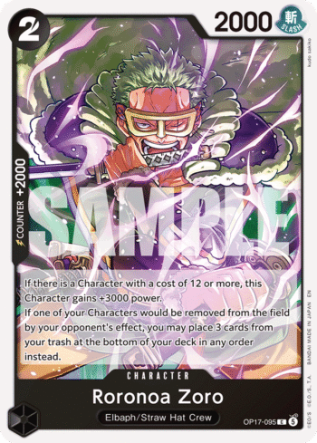 Roronoa Zoro OP17-095 - The World's Strongest Warriors - Common