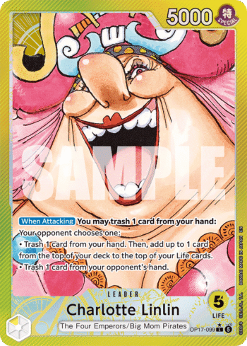 Charlotte Linlin OP17-099 - The World's Strongest Warriors - Alternate Art Leader