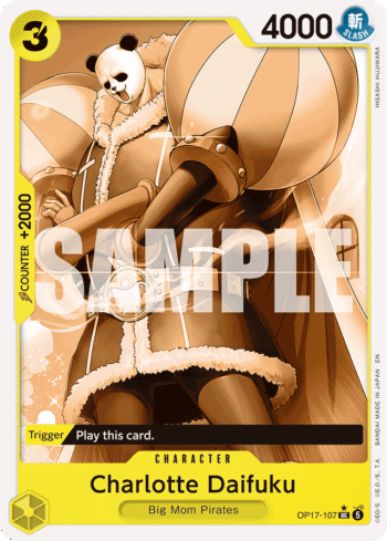 Charlotte Daifuku (Pandaman Art) OP17-107 - The World's Strongest Warriors - Uncommon