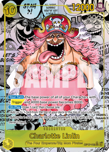 Charlotte Linlin OP17-112 - The World's Strongest Warriors - Manga Alternate Art Super Rare